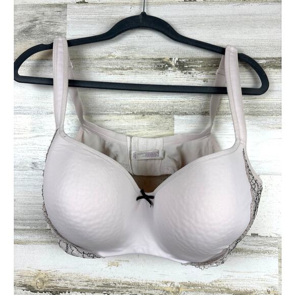 Cacique Women’s Plus 40DDD Light Gray Lace Smooth Lined Underwire Balconette Bra - Picture 1 of 6